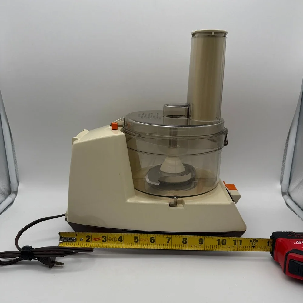 Vintage 1978 General Electric Food Processor FP-1/4200 Manual Accessories TESTED